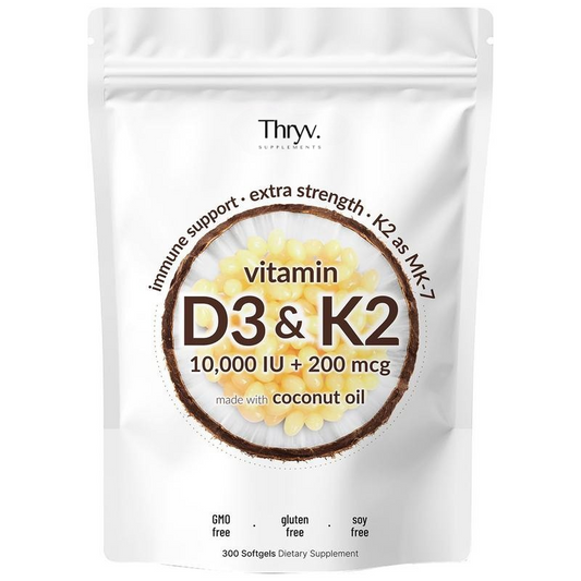 Vitamin D3 K2 Supplement Softgels
